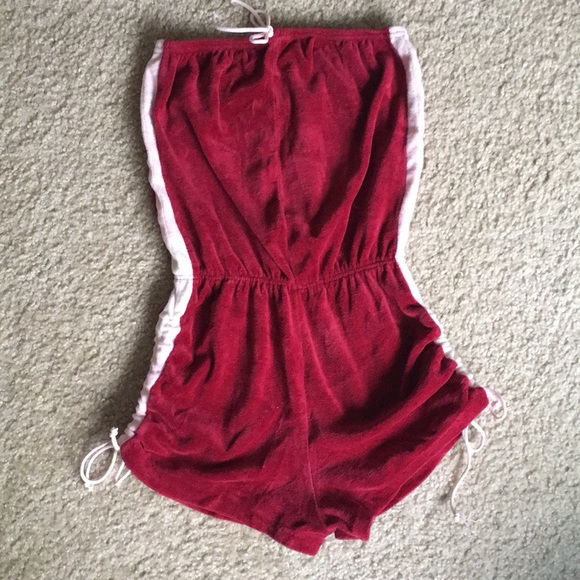 Other - Vintage 70s velvet terry cloth romper